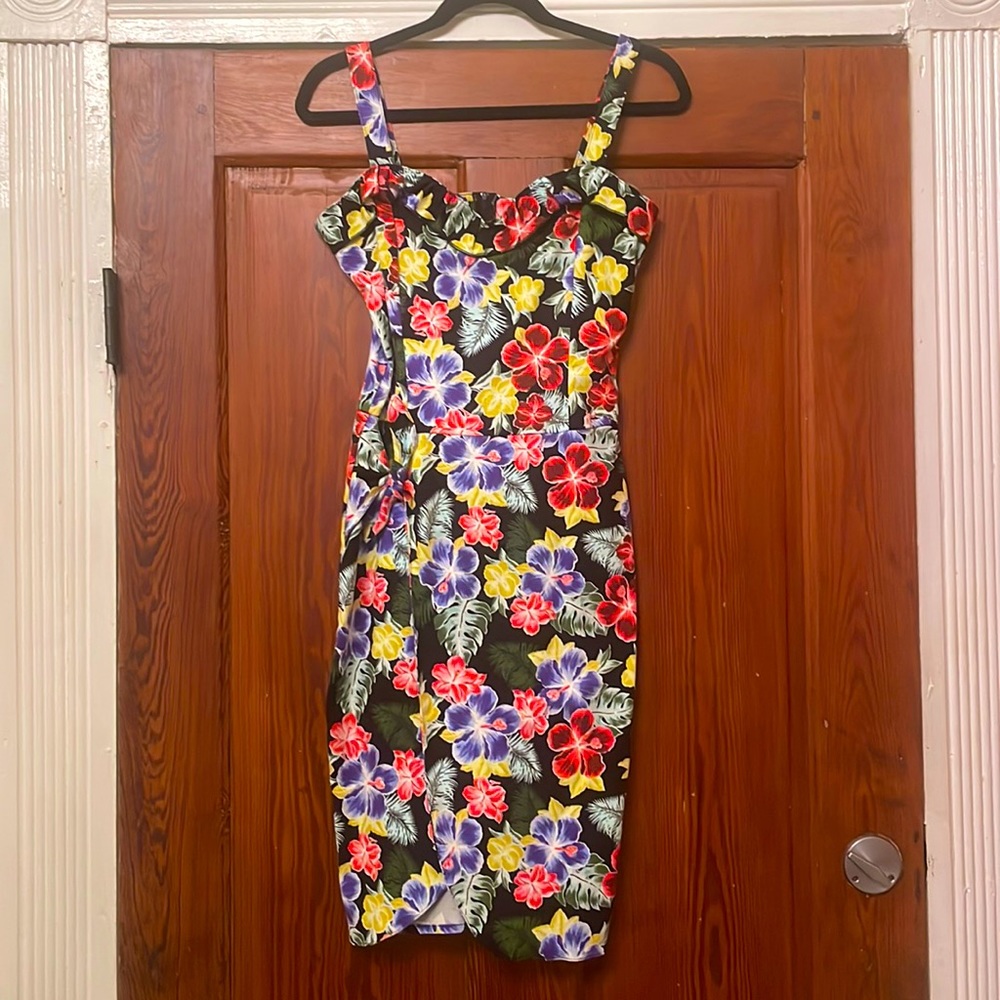 Switchblade Stiletto Hawaiian Tiki Pinup Dress